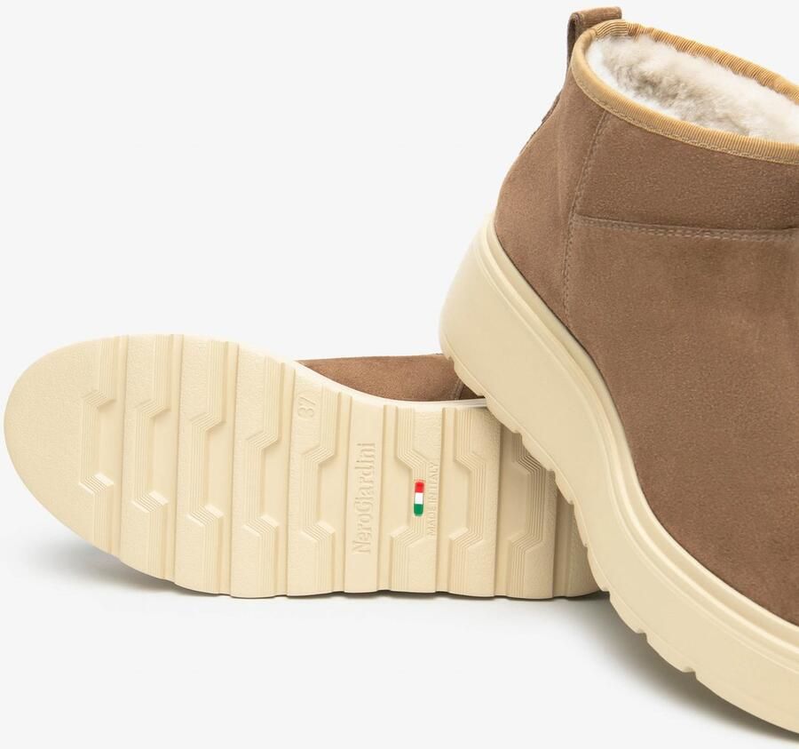 NeroGiardini Laarzen Velours Eva Gorga Crème + Ba Fashion Wear Vrouwen