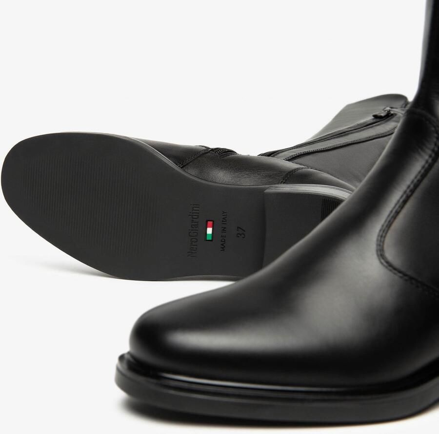 NeroGiardini Laarzen Zwarte Handschoen T.Nappa Gio 16 Tr Atessa Streetwear Vrouwen