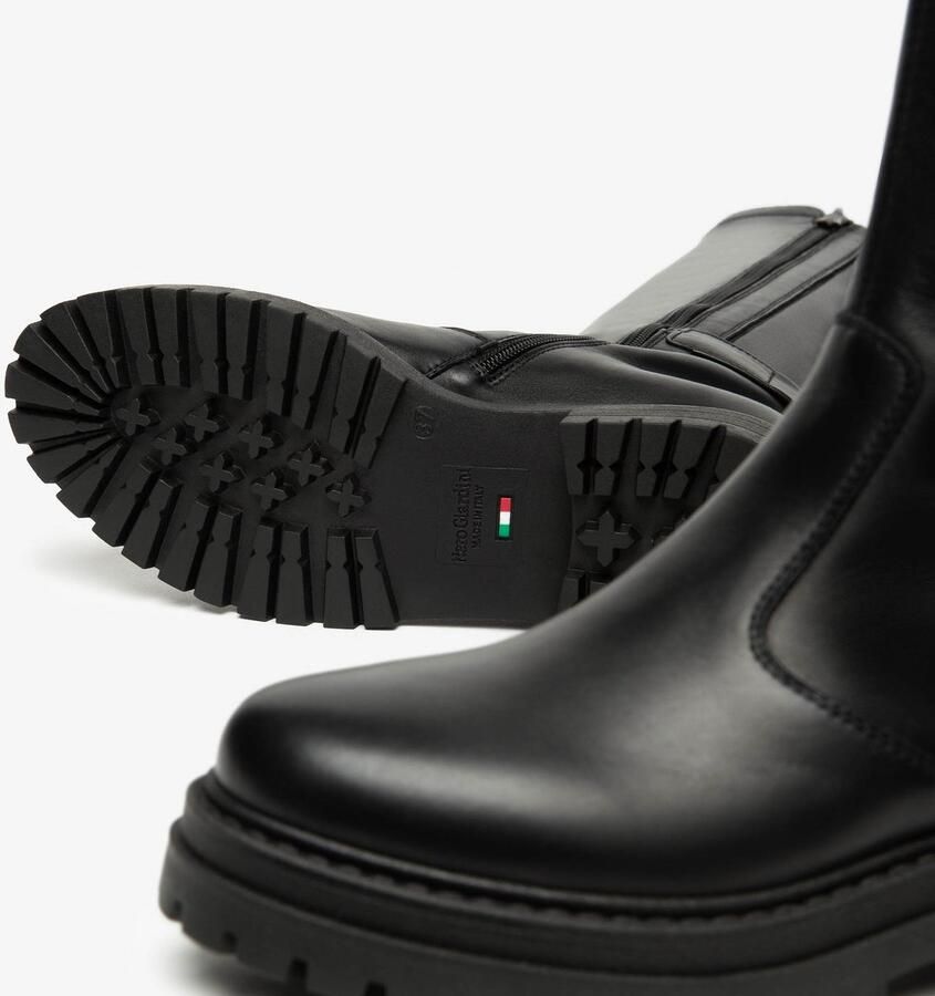 NeroGiardini Laarzen Zwarte Handschoen T.Nappa Gio Zwart 16 Tr Folgaria 9120 Streetwear Vrouwen