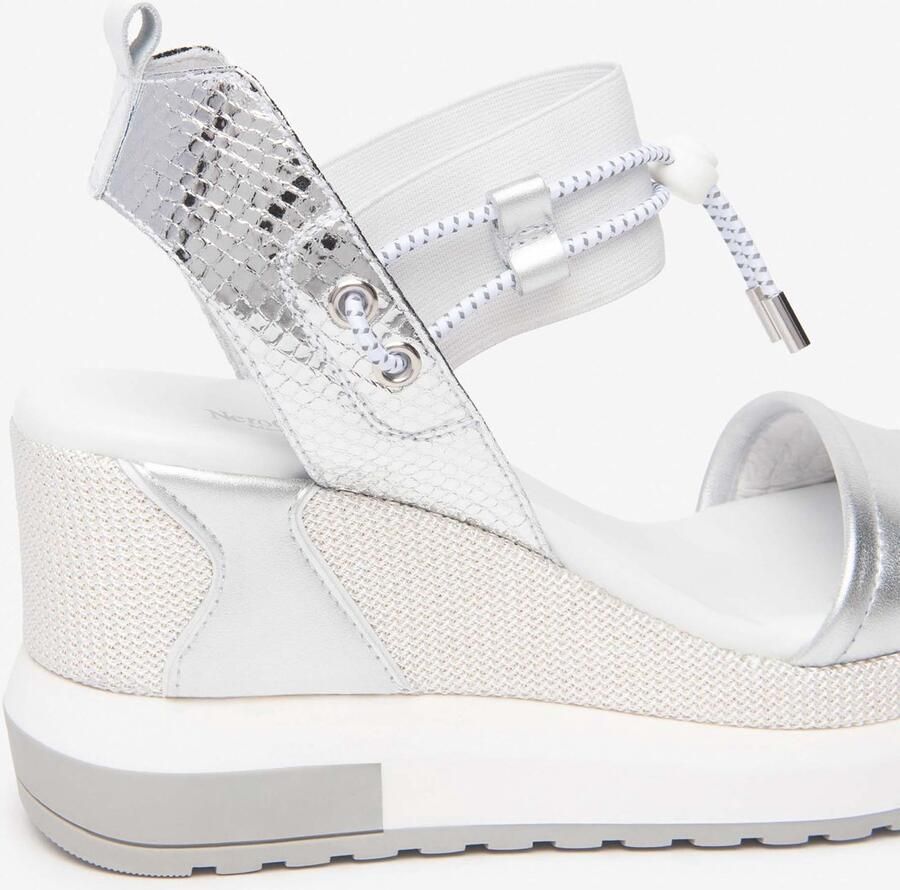 NeroGiardini Nettuno Blade Loira Sandalen Wit Elastisch Wit P Streetwear Vrouwen