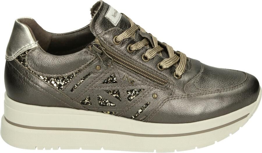 NeroGiardini Sneaker Bagoya Zwarte Handschoen T.Glitter Gr.Gl01 Ne Velour Bor Fashion Wear - Foto 11