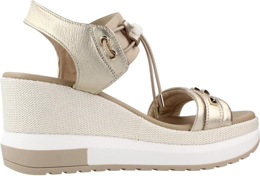 NeroGiardini Sandaal Etoile Sand Elastisch Licht Beige Poli.Milena 7854 Fashion Wear Vrouwen
