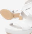 NeroGiardini Sandalen Cile Tpu Astana Plato' 83 Fashion Wear Vrouwen - Wit