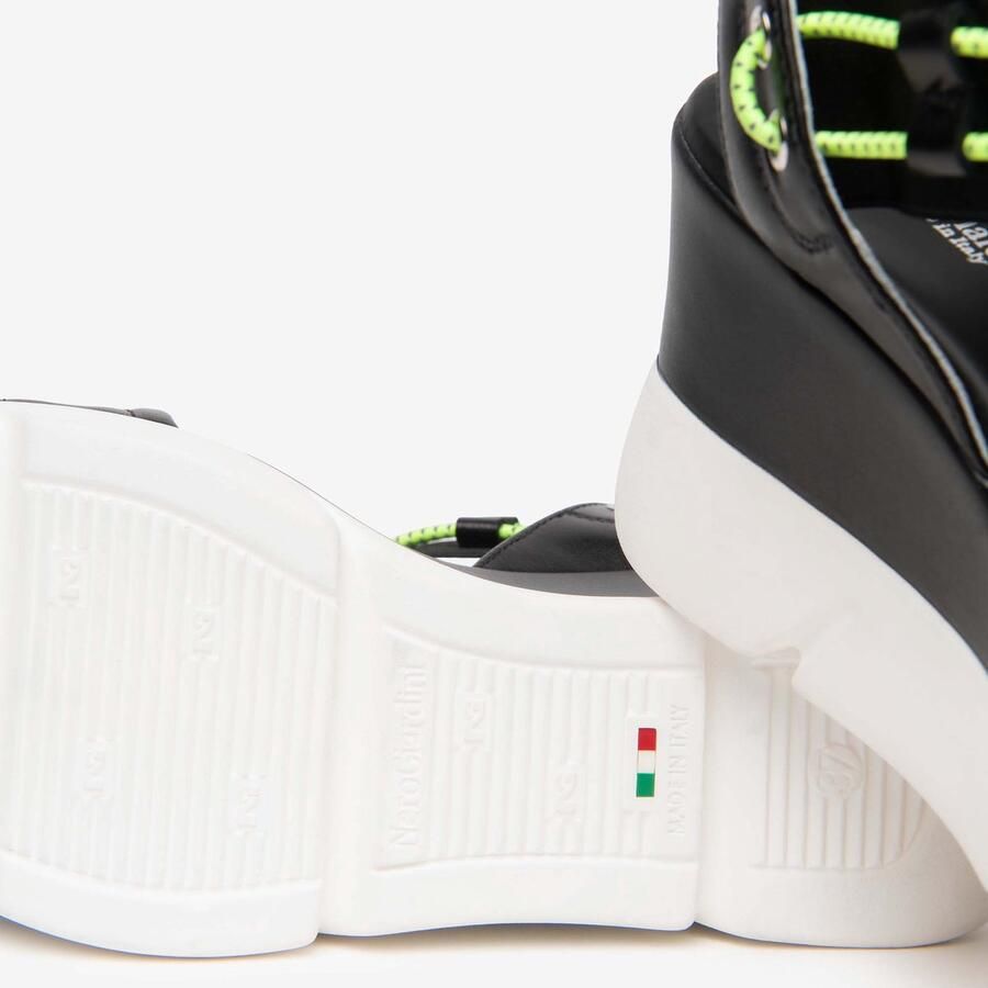 NeroGiardini Sandalen Nappa Pandora Elastico T.Fluo Lime Pu.Monod.Norma Fashion Wear Vrouwen