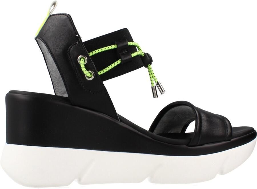 NeroGiardini Sandalen Nappa Pandora Elastico T.Fluo Lime Pu.Monod.Norma Fashion Wear Vrouwen