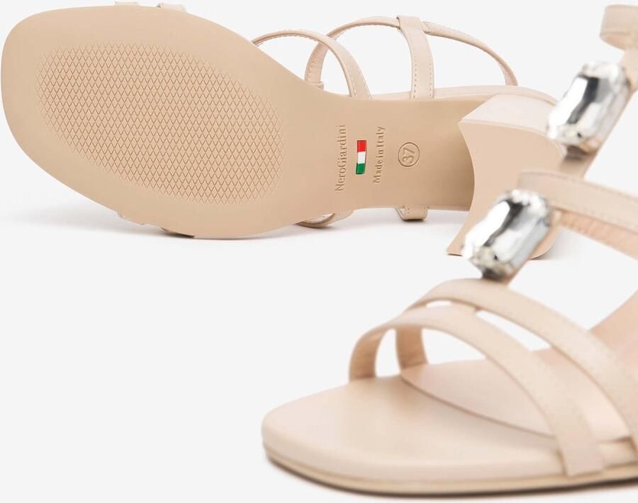 NeroGiardini Sandalen Nappa Pandora Tpu Link Fen Natuurlijke Hak Abs 1499 Fashion Wear Vrouwen