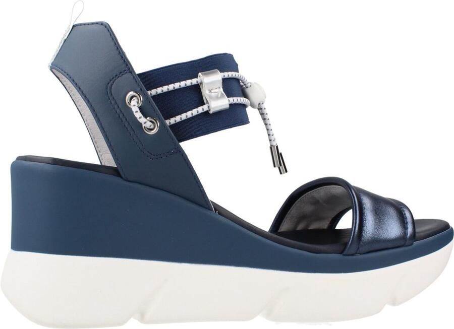 NeroGiardini Sandalen Nettuno Sauvage Jeans Elastico T.Brill Argento Fashion Wear Vrouwen