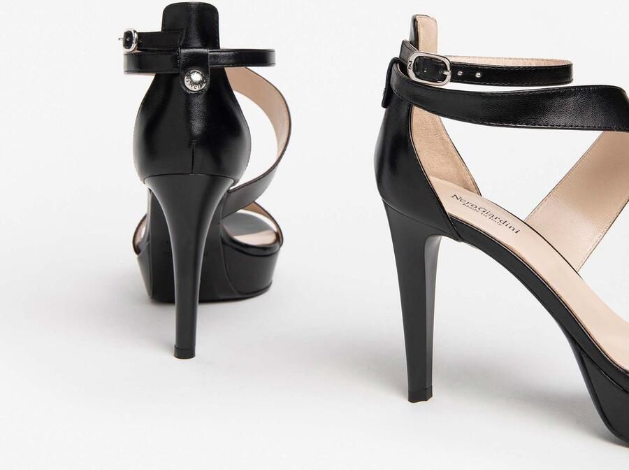 NeroGiardini Sandalen Pandora Nappa Tpu Caserta Dames Zwart Poli.6963 Plato Fashion Wear Vrouwen - Foto 3
