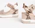 NeroGiardini Sandalen T.At1610 T.Brill Elastico Beige Chiar Armenia Co Fashion Wear Vrouwen - Roze