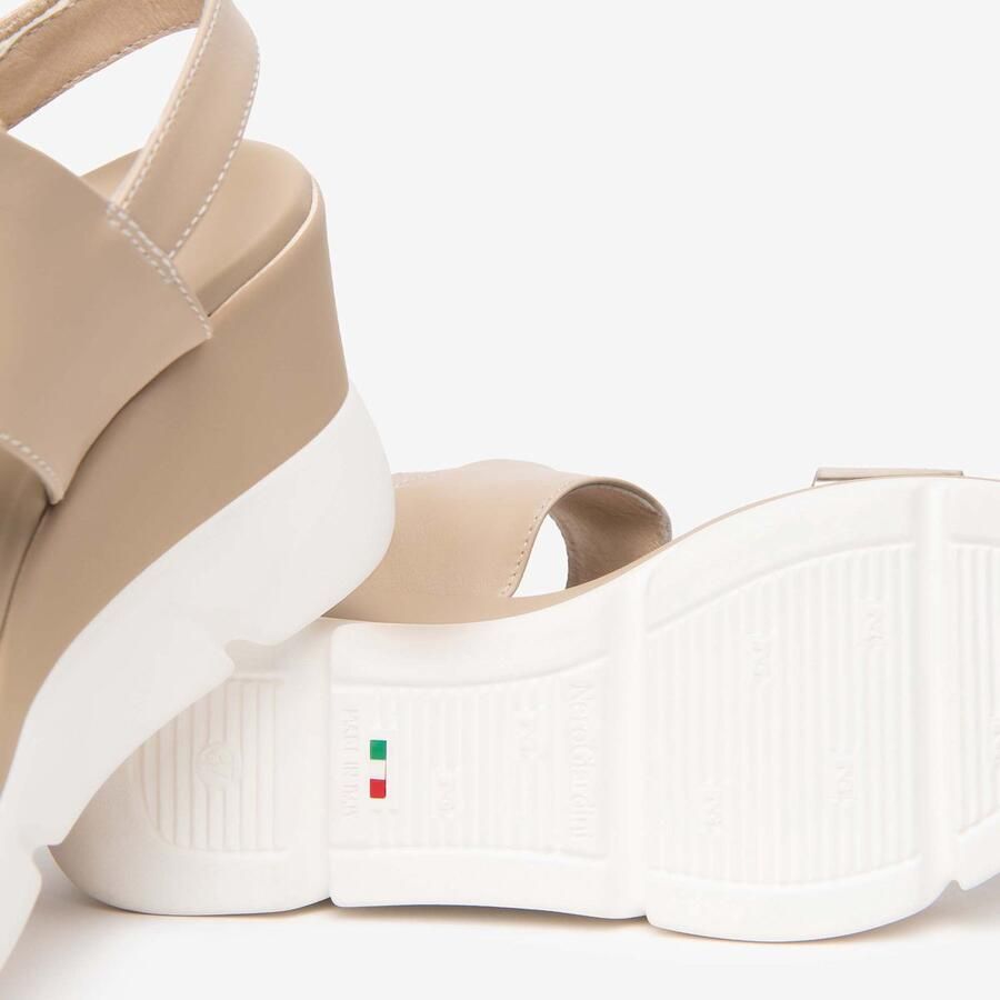 NeroGiardini Sandalen T.Brill 6074 Tamigi Linnen Pu.Monod.Norma P1868 Fashion Wear Vrouwen