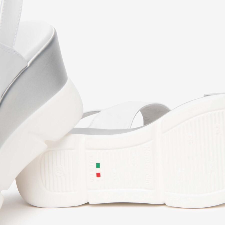 NeroGiardini Sandalen T.Brill Loira Bianco Pu.Monod.Norma P1868 Fashion Wear Vrouwen