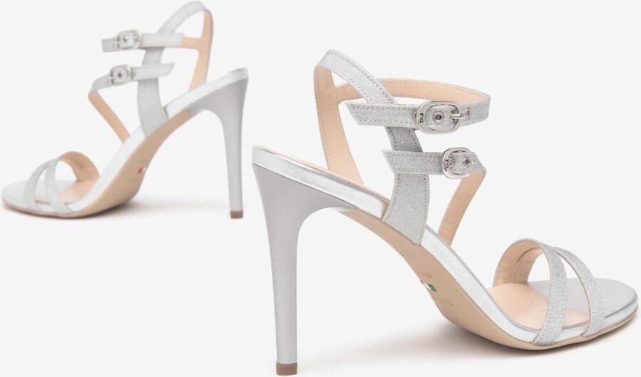 NeroGiardini Sandalen T.Microglitter Argen Tpu Egizia Naturale Fashion Wear Vrouwen