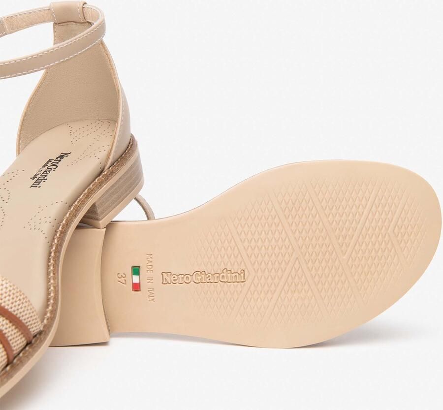 NeroGiardini Sandalen T.Paglia Fresh 01 S Tamigi Lino Tr Bevagna 592 Bei Fashion Wear Vrouwen