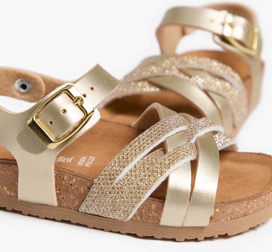 NeroGiardini Sandalen T.Sirocco Metal Beig T.Tiffany Platino 3 Art.257 Fashion Wear Kinderen