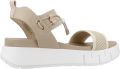 NeroGiardini Sandalen T.At1610 687 Tamigi Linnen Elastiek Lichtbijige T.Ne Fashion Wear Vrouwen - Wit