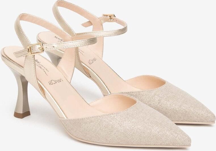 NeroGiardini Schoenen Met Hak Lino Lurex 06 Beig Etoile Miele Tpu Adam Alek Na Fashion Wear Vrouwen - Foto 1