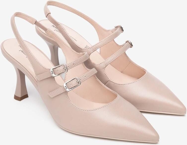 NeroGiardini Schoenen Met Hak Nappa Pandora Tpu Adam Alek Natuur Fashion Wear Vrouwen