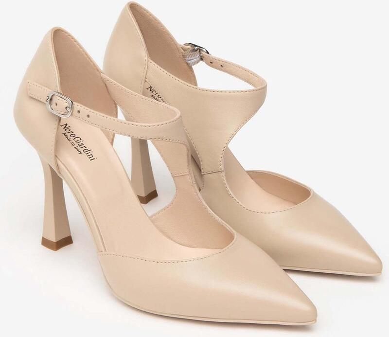 NeroGiardini Schoenen Met Hak Nappa Pandora Tpu Metz Missi Natur Fashion Wear Vrouwen