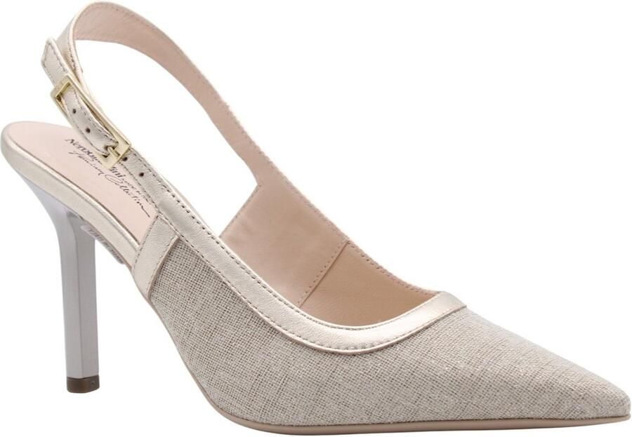 NeroGiardini Schoenen Met Hak T.Lino Lurex 06 Beig Etoile Miele Tpu Sia Naturale Fashion Wear Vrouwen