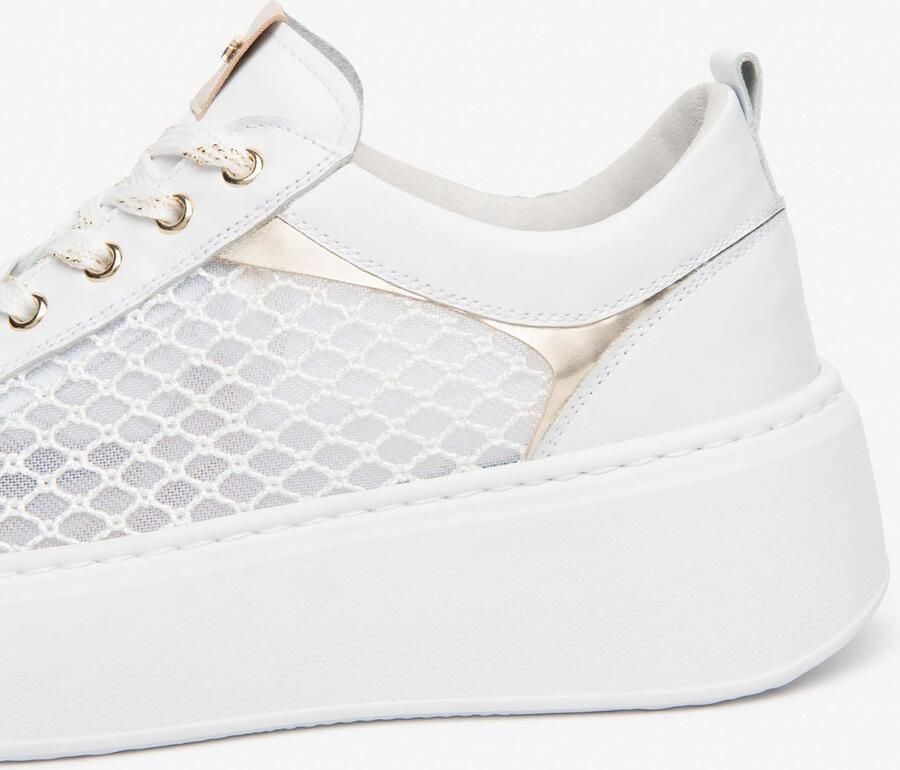 NeroGiardini Skipper T.Palladium Net Bian T.Brill Platino 6074 Sneaker Fashion Wear Vrouwen