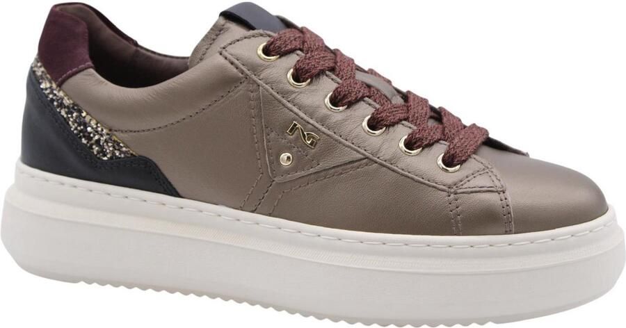 NeroGiardini Sneaker Bagoya Zwarte Handschoen T.Glitter Gr.Gl01 Ne Velour Bor Fashion Wear - Foto 16