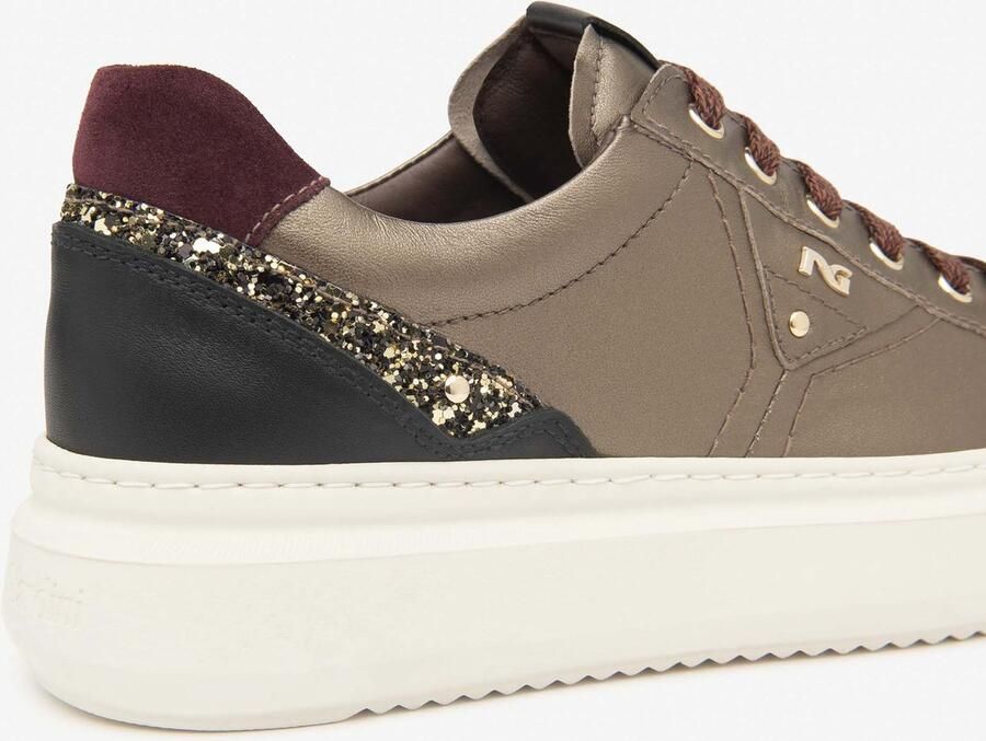 NeroGiardini Sneaker Bagoya Zwarte Handschoen T.Glitter Gr.Gl01 Ne Velour Bor Fashion Wear - Foto 3