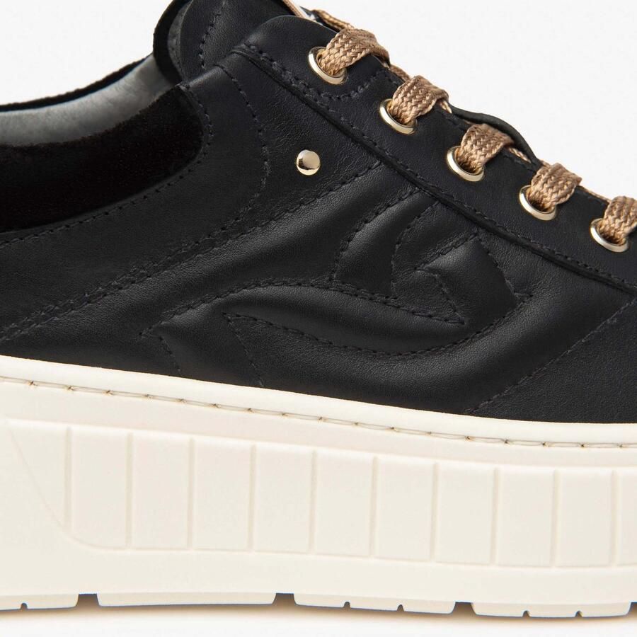 NeroGiardini Sneaker Black Glove T.Brill Platinum 6074 Arold Velo Tr Spe Streetwear Vrouwen