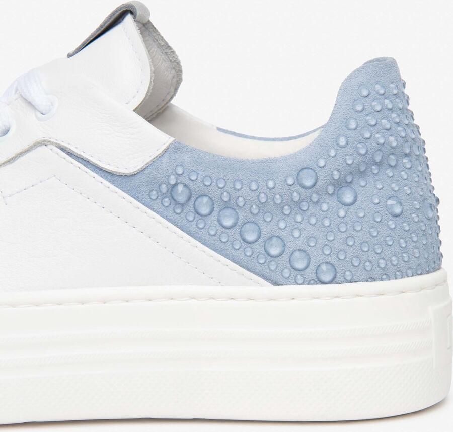 NeroGiardini Sneaker Cile Velour Fiordaliso Etoile Zilver Pu.Monod.Cap Fashion Wear Vrouwen