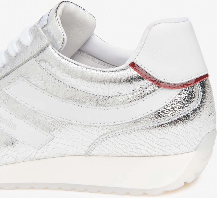 NeroGiardini Sneaker Crack Metal 010 Arge Skipper Bianco Naplak Ciliegi Fashion Wear Vrouwen