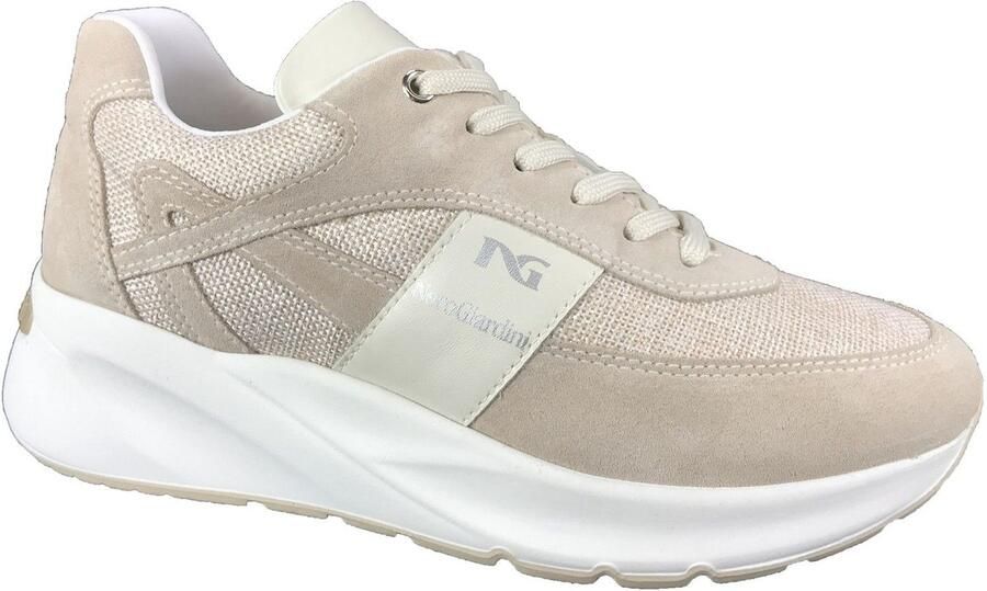 NeroGiardini 15182 beige damessneaker voor steunzolen Bonne Shoe