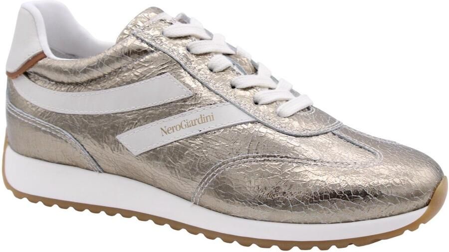 NeroGiardini Sneaker Metaal Crack 049 Velvet Been 0100 Armenia Cognac Tr Fashion Wear Vrouwen