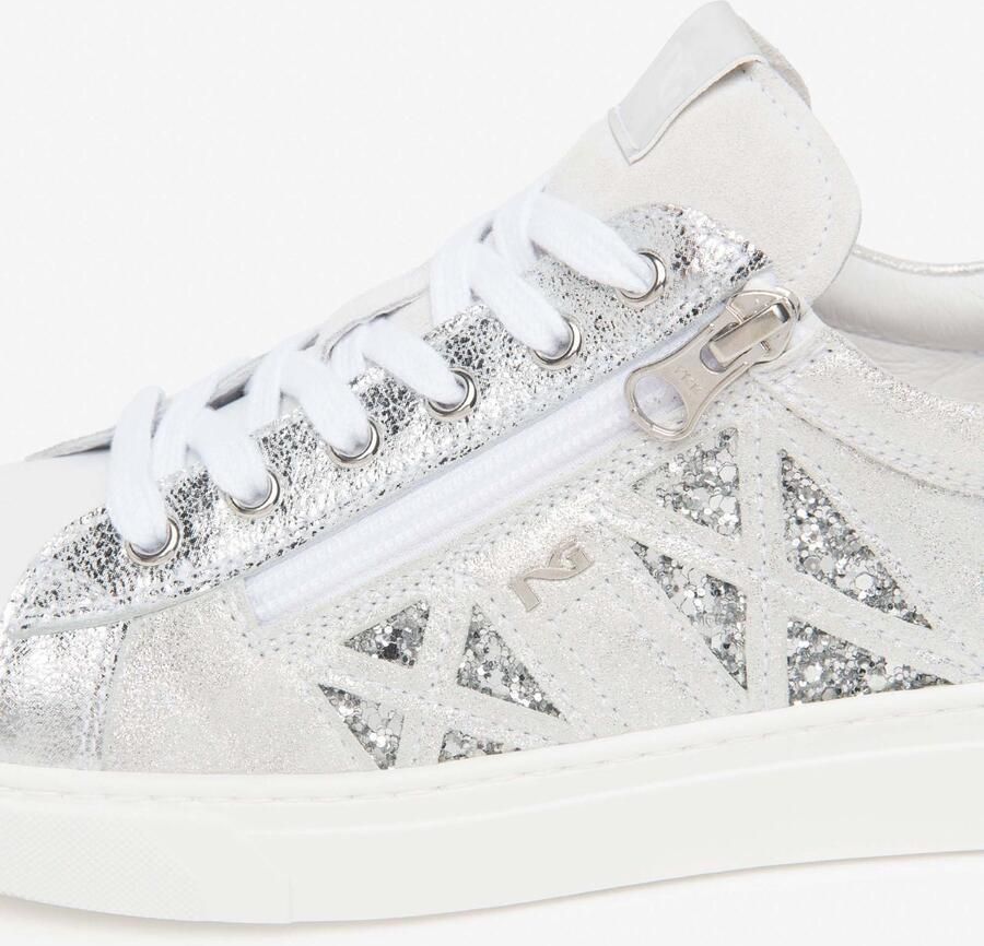 NeroGiardini Sneaker Skipper Luxury Silver Monet Kl T.Glitter Fashion Wear Vrouwen
