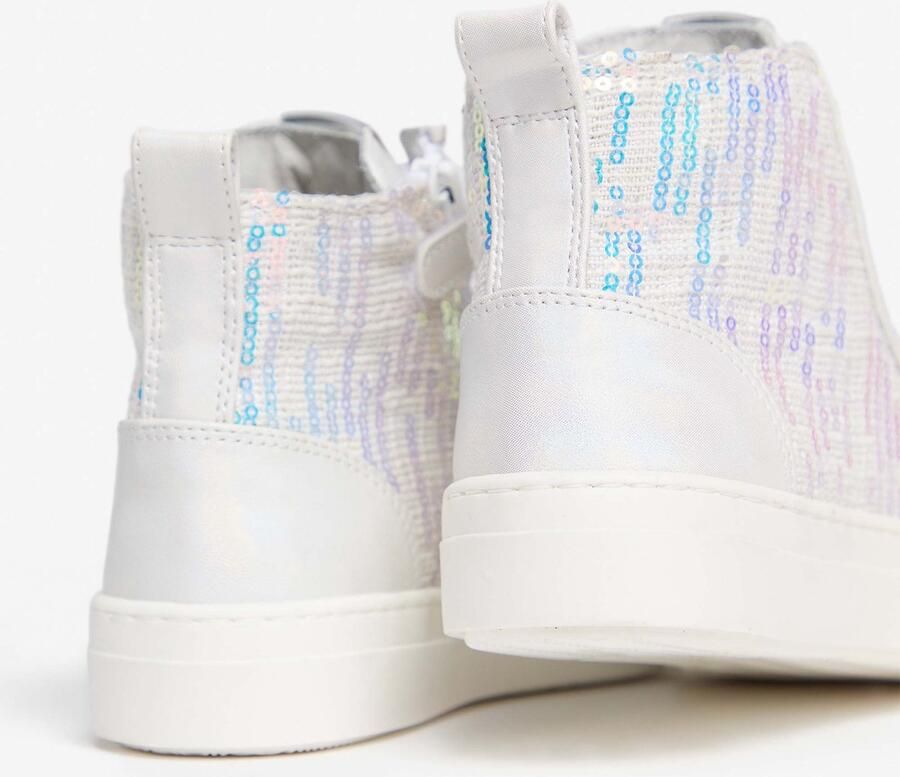 NeroGiardini Sneaker T.Trilly T.Quattro Wit 1 T.Brill Zilver Tr Del Fashion Wear Kinderen