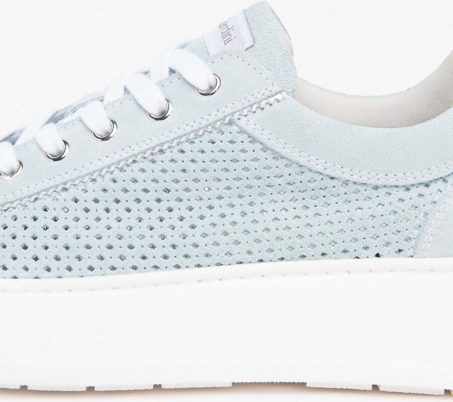 NeroGiardini Sneaker Velour Blade Argento T.Brill Fashion Wear Vrouwen