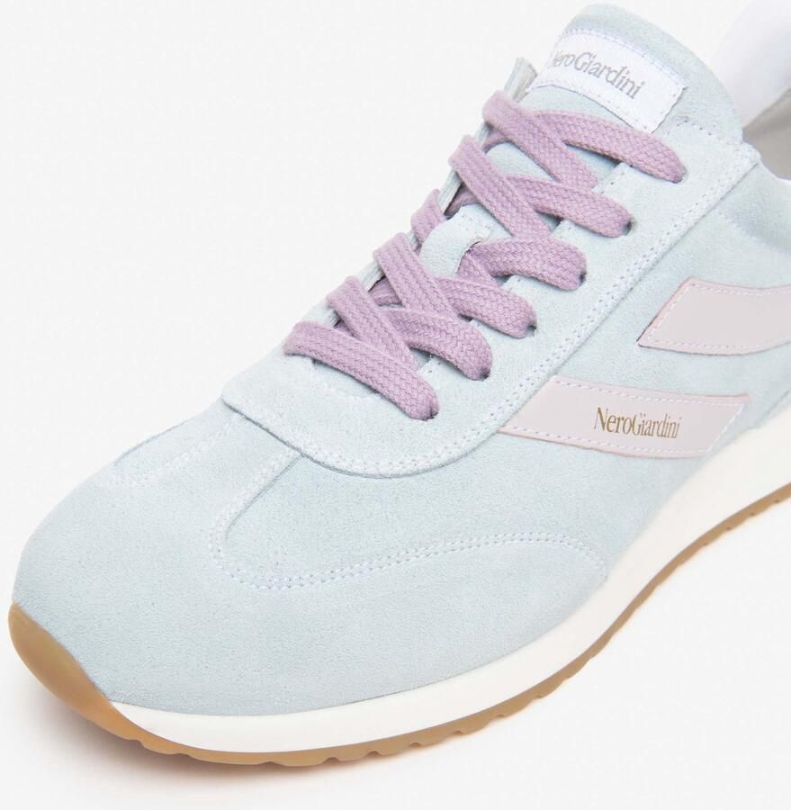 NeroGiardini Sneaker Velour Nappa Pandora Proven Etoile Zilver T.Glitt Fashion Wear Vrouwen
