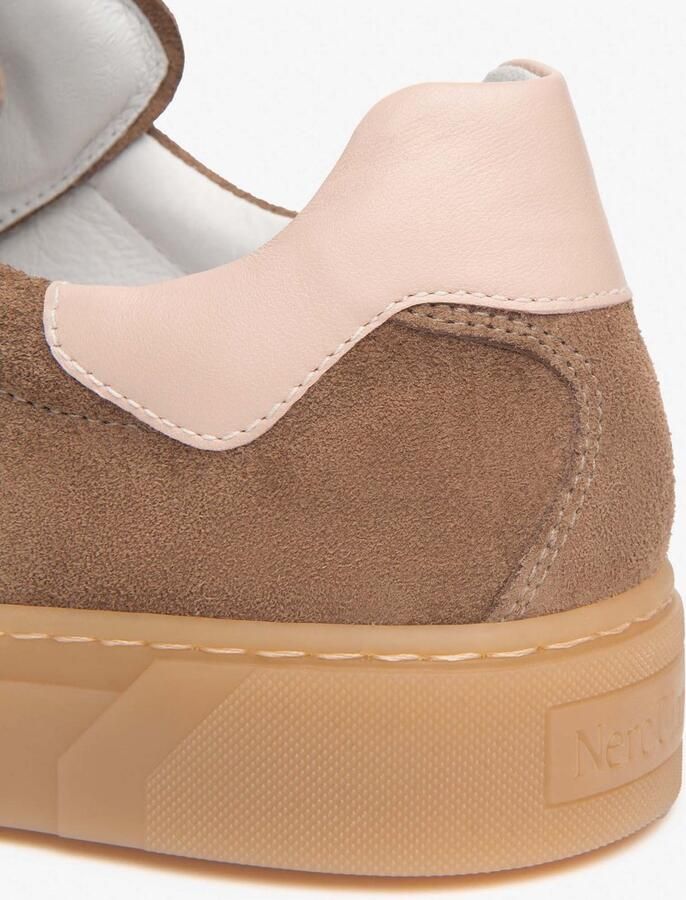NeroGiardini Sneaker Velour Nappa Pandora Rosa Tr Malaga 1074 Para Fashion Wear Vrouwen