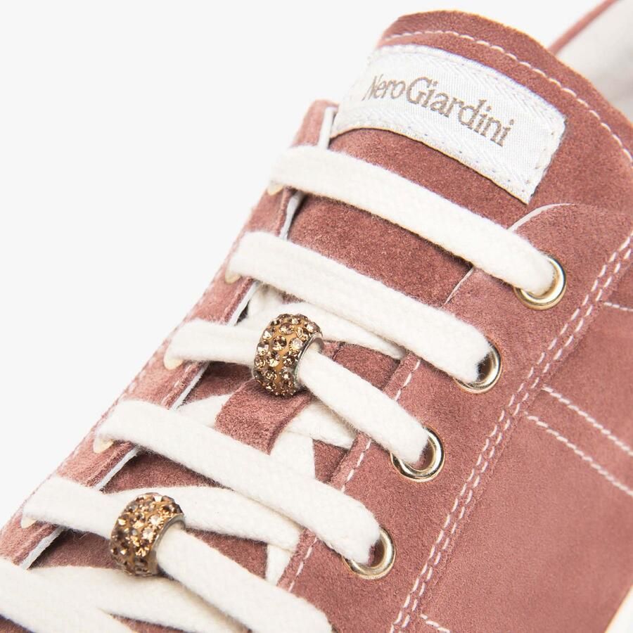 NeroGiardini Sneaker Velour Rosa Pu.Monod.Fiumara L18 Fashion Wear Vrouwen