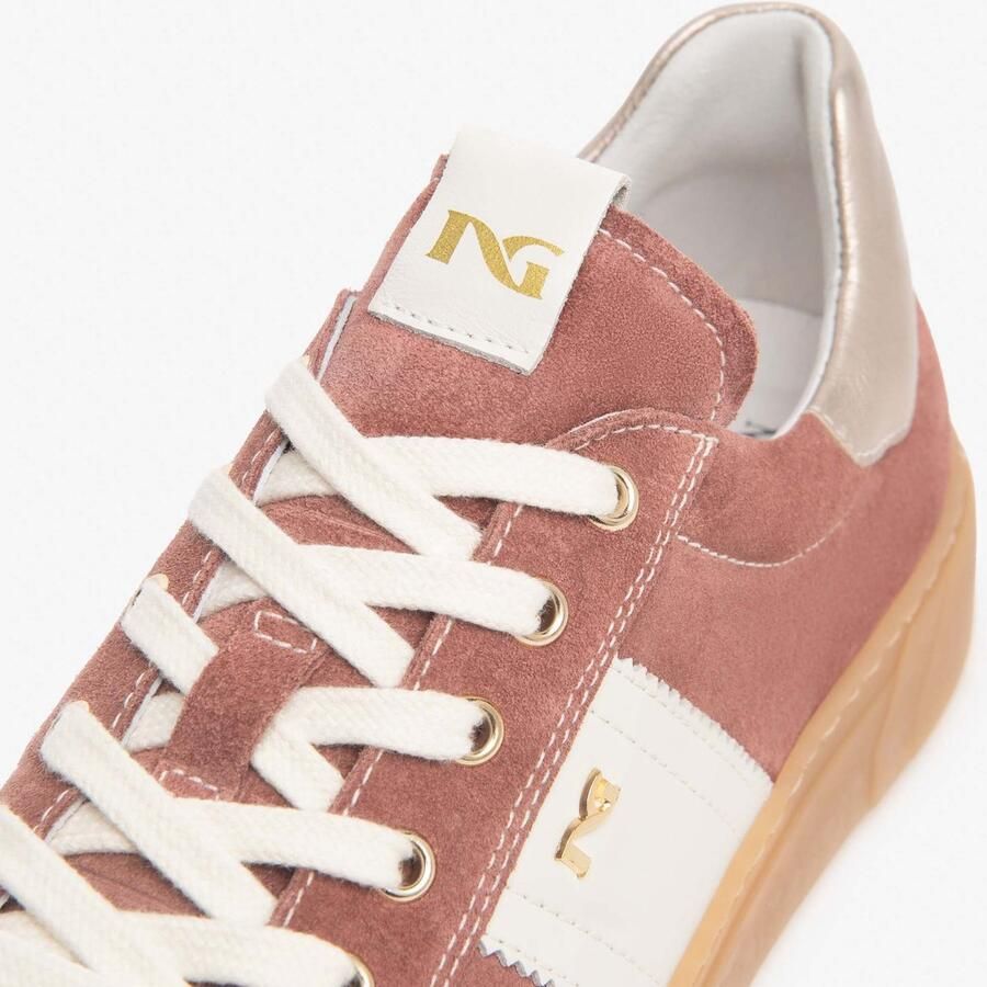 NeroGiardini Sneaker Velour Rosa Velvet Osso 0100 Etoile Saturn Tr Mala Fashion Wear Vrouwen