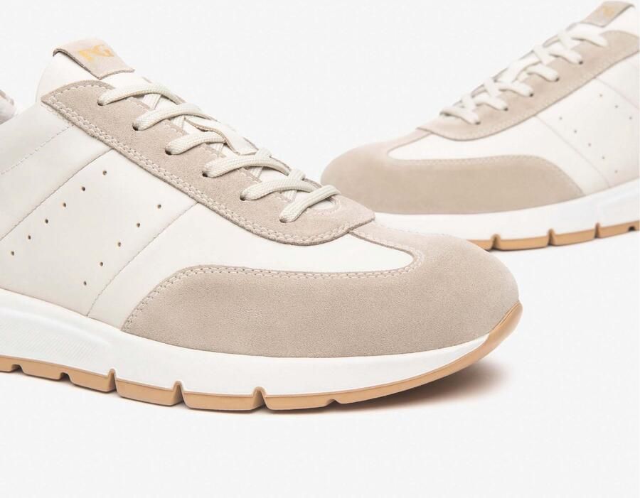 NeroGiardini Sneaker Velour Sparta Osso Pu.Bidens.Poggio B16 Fashion Wear Volwassen