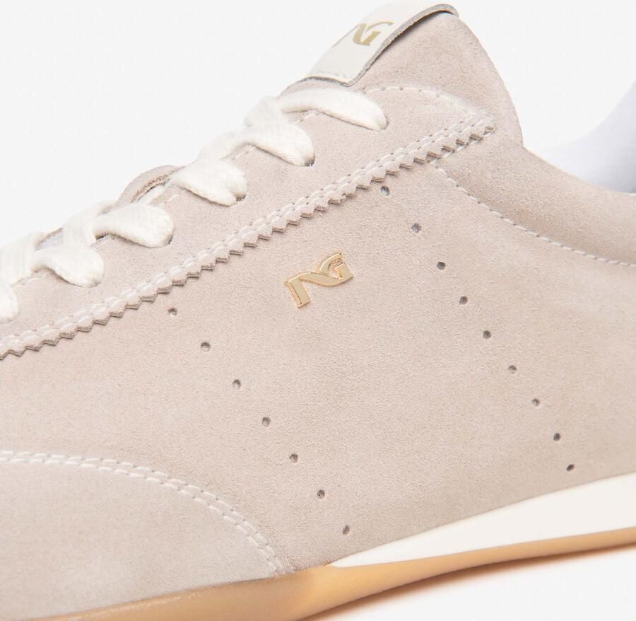 NeroGiardini Sneaker Velour Velvet Been 0100 Tr Dogna Ambra Ivory Fashion Wear Vrouwen
