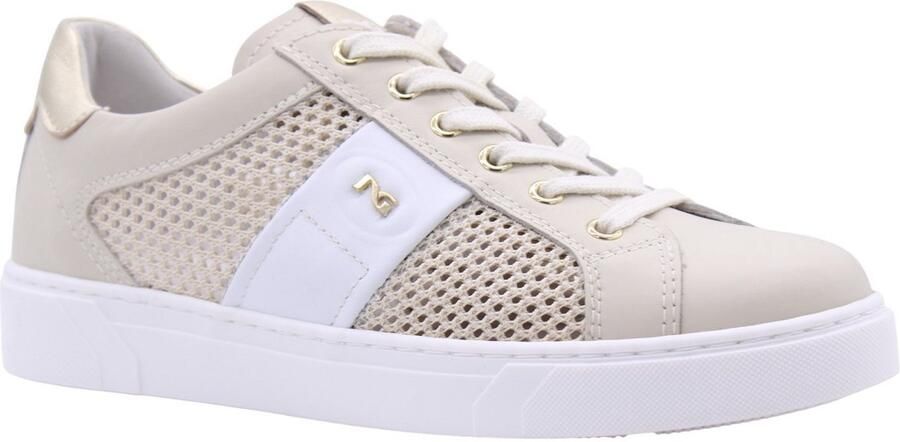 NeroGiardini Sneaker Velvet 1039 T.Nora Latte 02 Skipper Bianco Etoile Fashion Wear Vrouwen