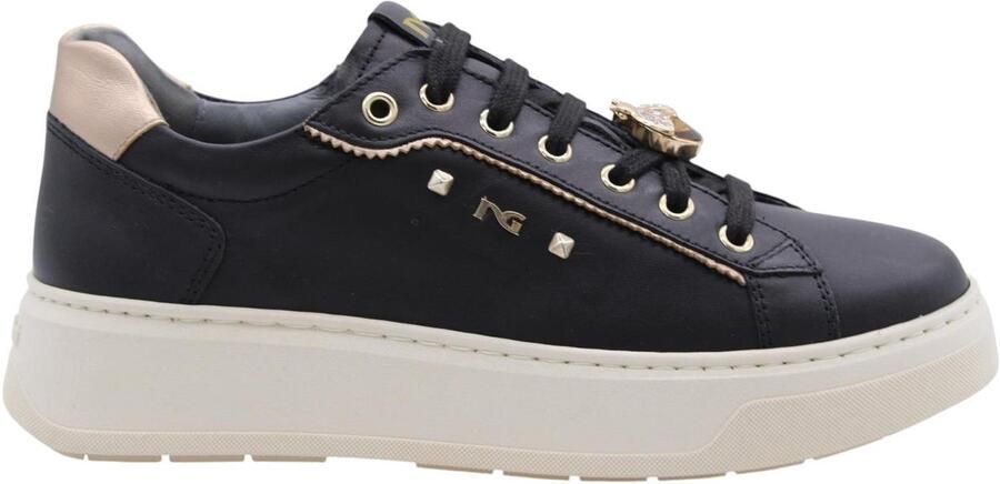 NeroGiardini Sneaker Zwarte Handschoen Nettuno Sandaal Tr Gonzaga 8004 Beige Fashion Wear Vrouwen