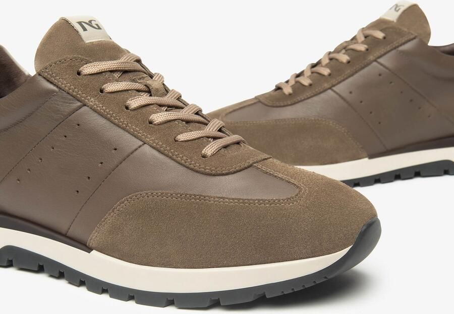 NeroGiardini Sneakers Arold Sauvage Taupe Sauvage Ivoor Tr Orvieto 9600 Streetwear Volwassen