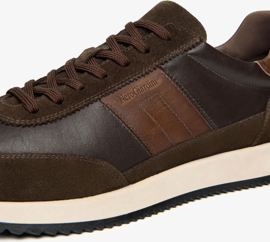 NeroGiardini Sneakers Arold Savana Bruin Delavato Beige Tr Palermo Tad Fashion Wear Volwassen