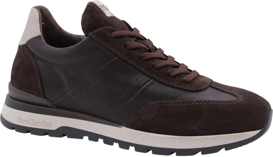NeroGiardini Sneakers Arold Savana Bruin Sauvage Ivoor Tr Orvieto 9600 Streetwear Volwassen - Foto 2