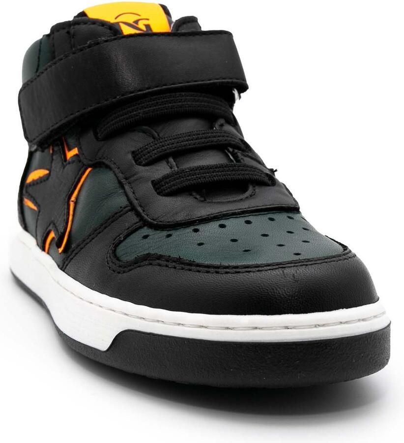 NeroGiardini Sneakers Zwart Giardini Manaus Zwart Groen Fashion Wear Kinderen