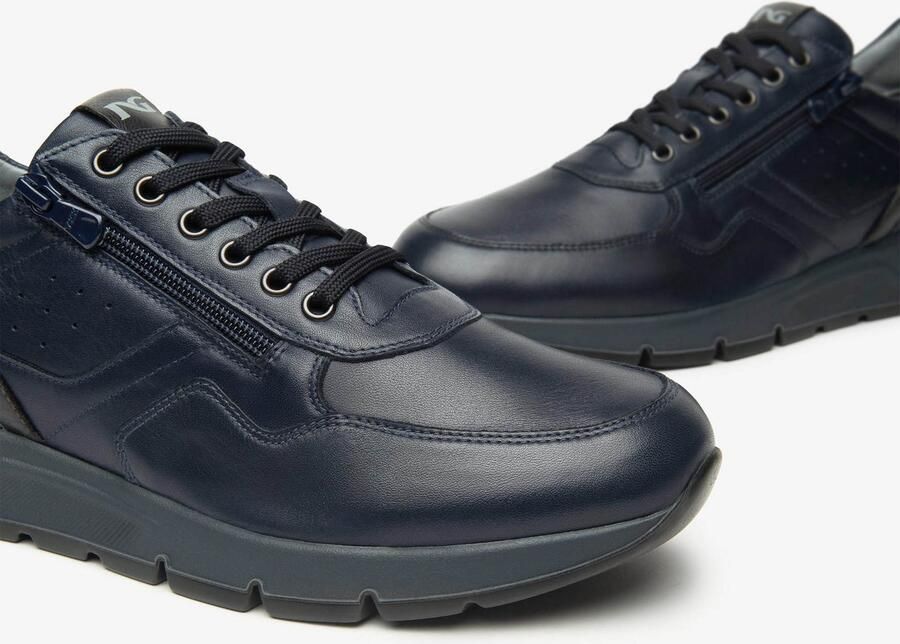 NeroGiardini Sneakers Sauvage Donkergrijs Pu.Bidens.Poggio B16 Streetwear Volwassen