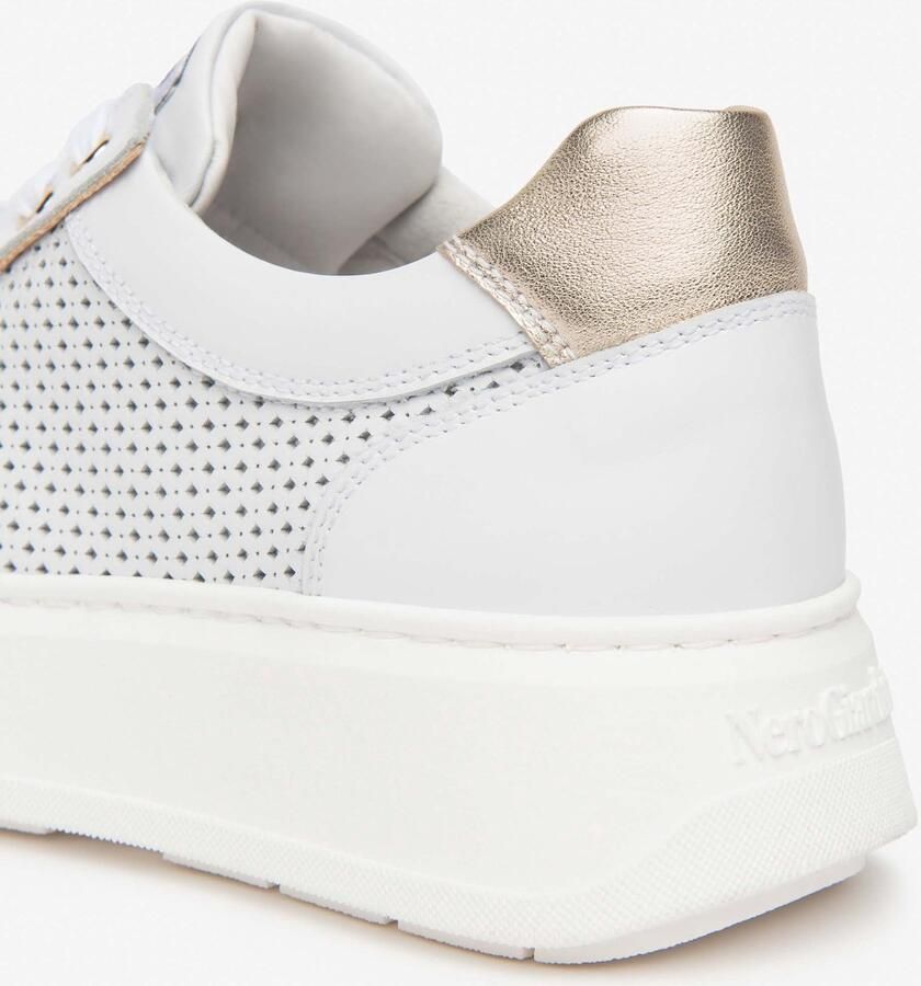 NeroGiardini Sneakers Skipper Etoile Miele T.Brill Platino 6 Fashion Wear Vrouwen