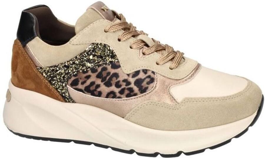 NeroGiardini Sneakers Velour Fluweel Melk 1039 Lunare T.Pluvia Dis Streetwear Vrouwen
