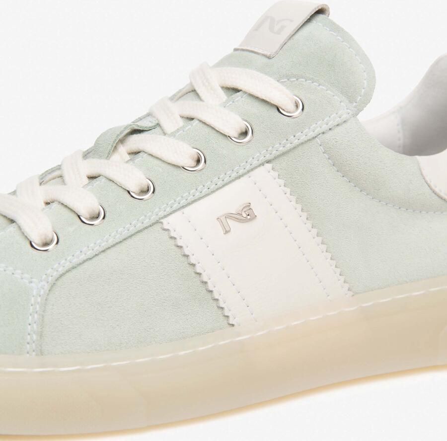 NeroGiardini Sneakers Velour Velvet Osso 0100 Tr Malaga 1074 Silic Fashion Wear Vrouwen